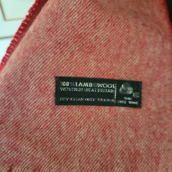 Vintage Men Or Women's 100% lambswool Scarf Christian Dior - Picture 3 of 4